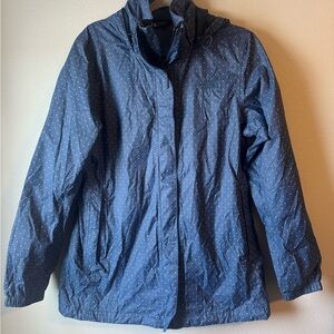 The North Face Navy Polka Dot Windbreaker